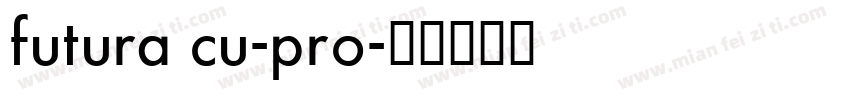 futura cu-pro字体转换